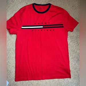 Red Tommy Hilfiger shirt , Size Medium.